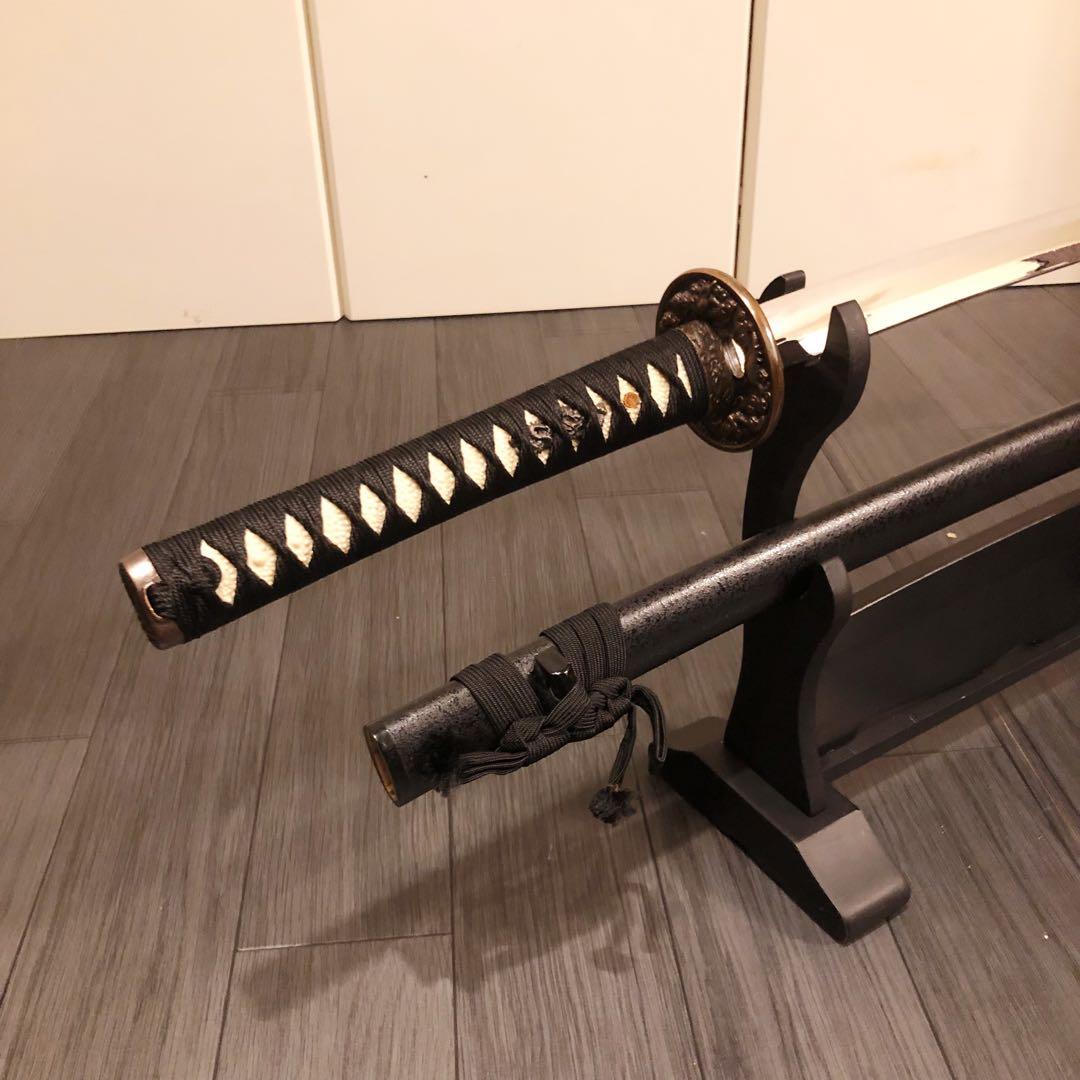 高級模造刀　土佐刀剣　太刀　本研波刃　合金　居合刀