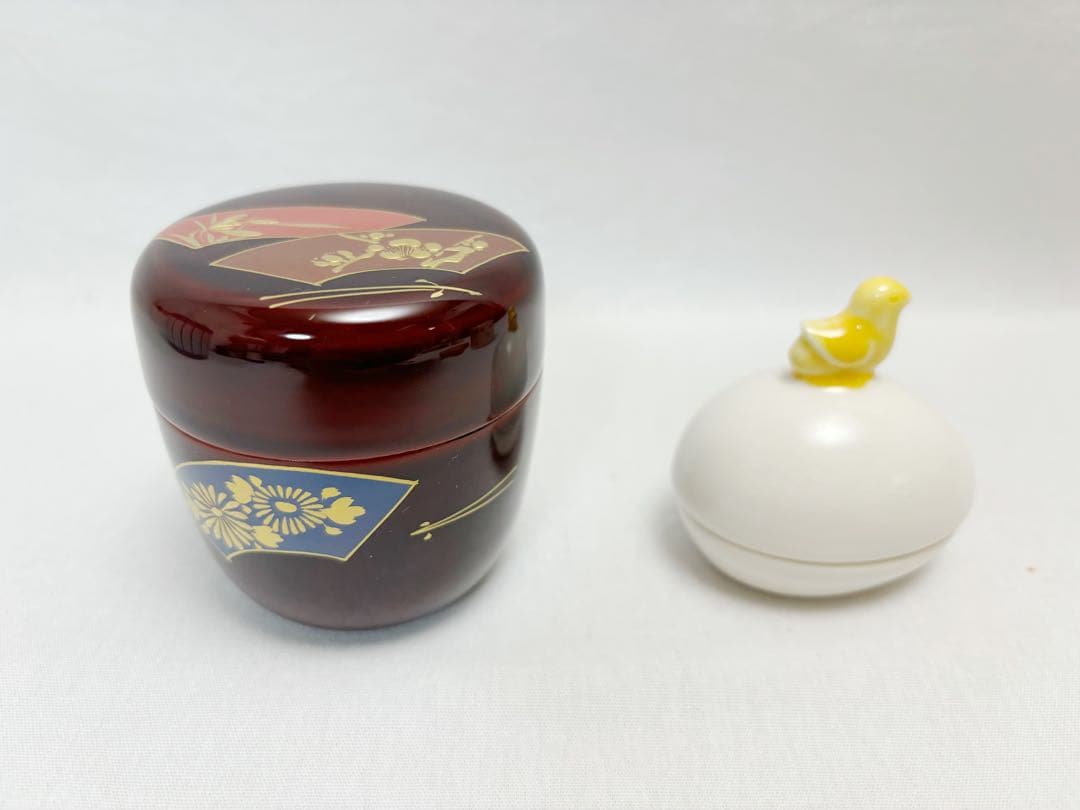 未使用 茶道具 木製器局 十二点セット 茶道具一式 盆2枚付 旅箪笥 茶箱