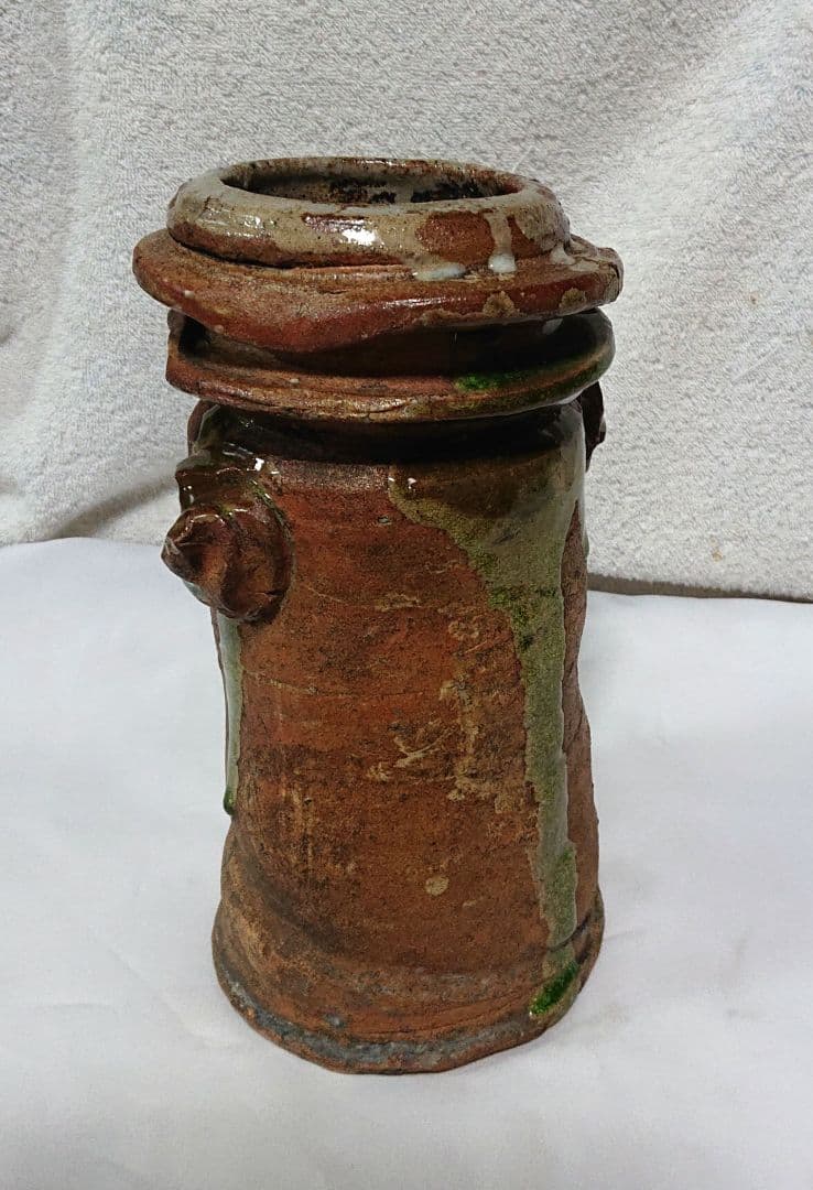 一休庵道年造　花生木箱付き A455