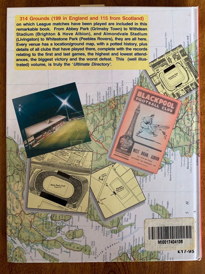 超希少本　イングランド&スコットランド314スタジアム 詳細辞典