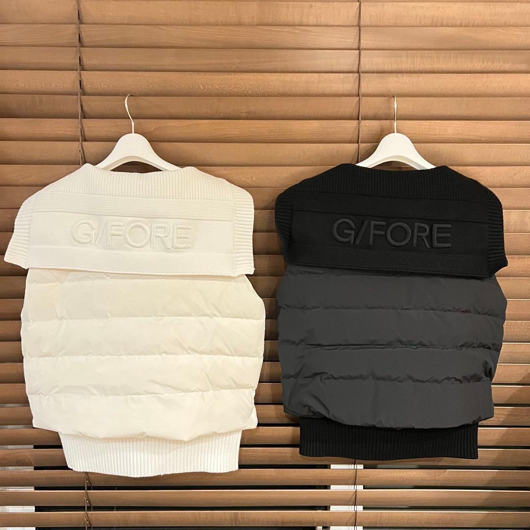 【黒M】G/FORE ジーフォア ゴルフ レディース ダウンベスト