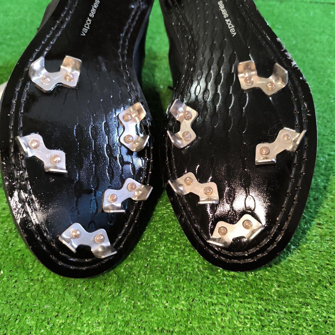 Nike ブラック レザー スパイクシューズ