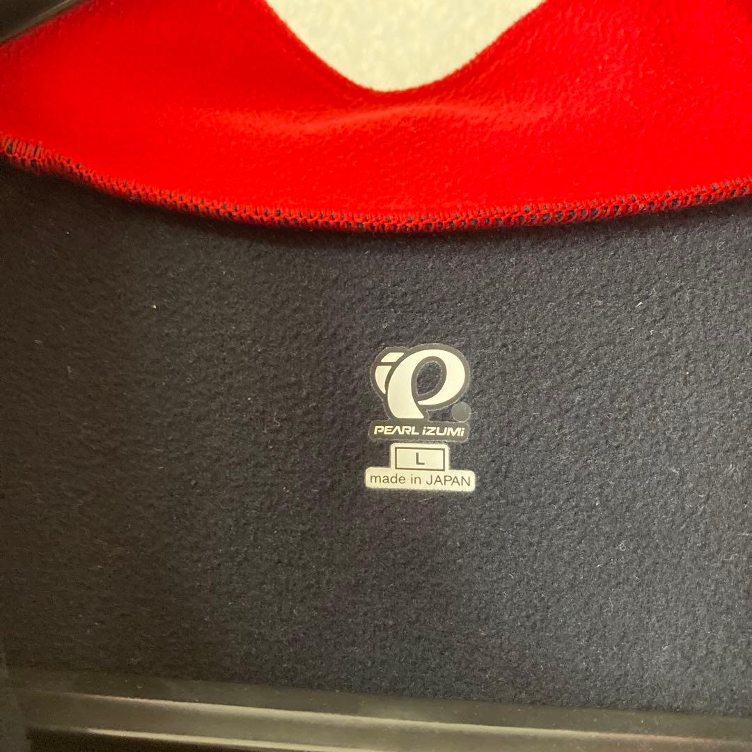 パールイズミサイクルジャケット　黒赤　L