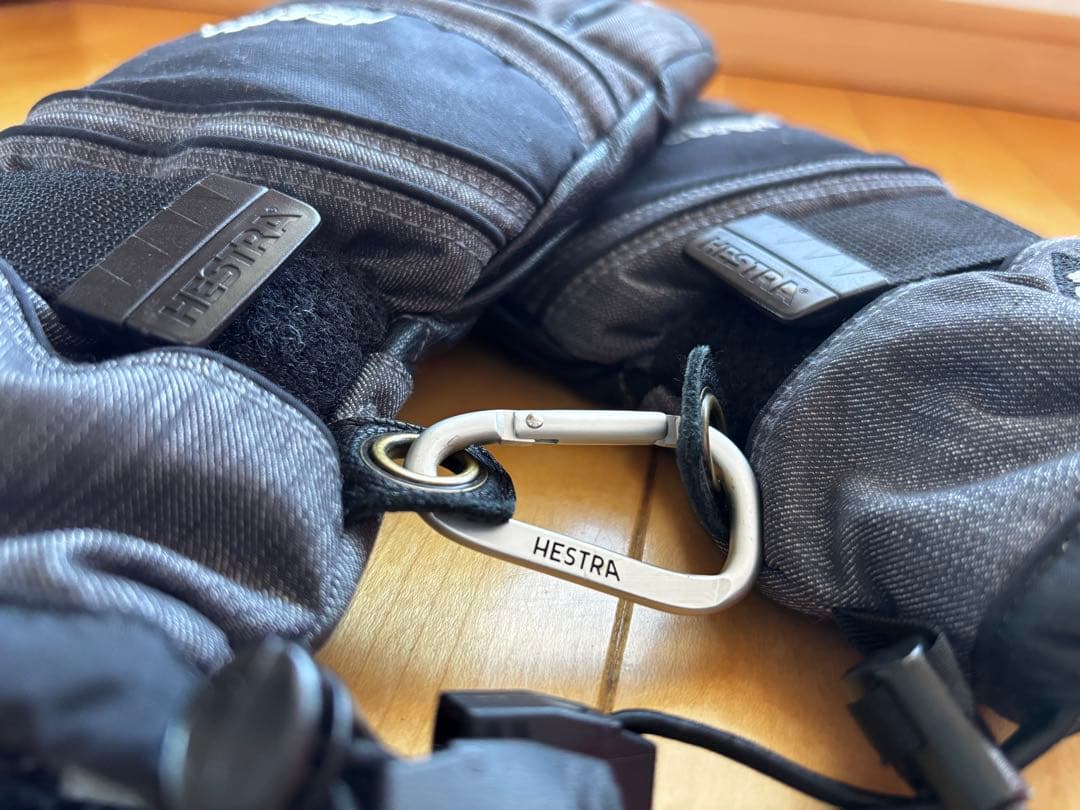 Hestra メンズ　スキーグローブ ブラック/グレー