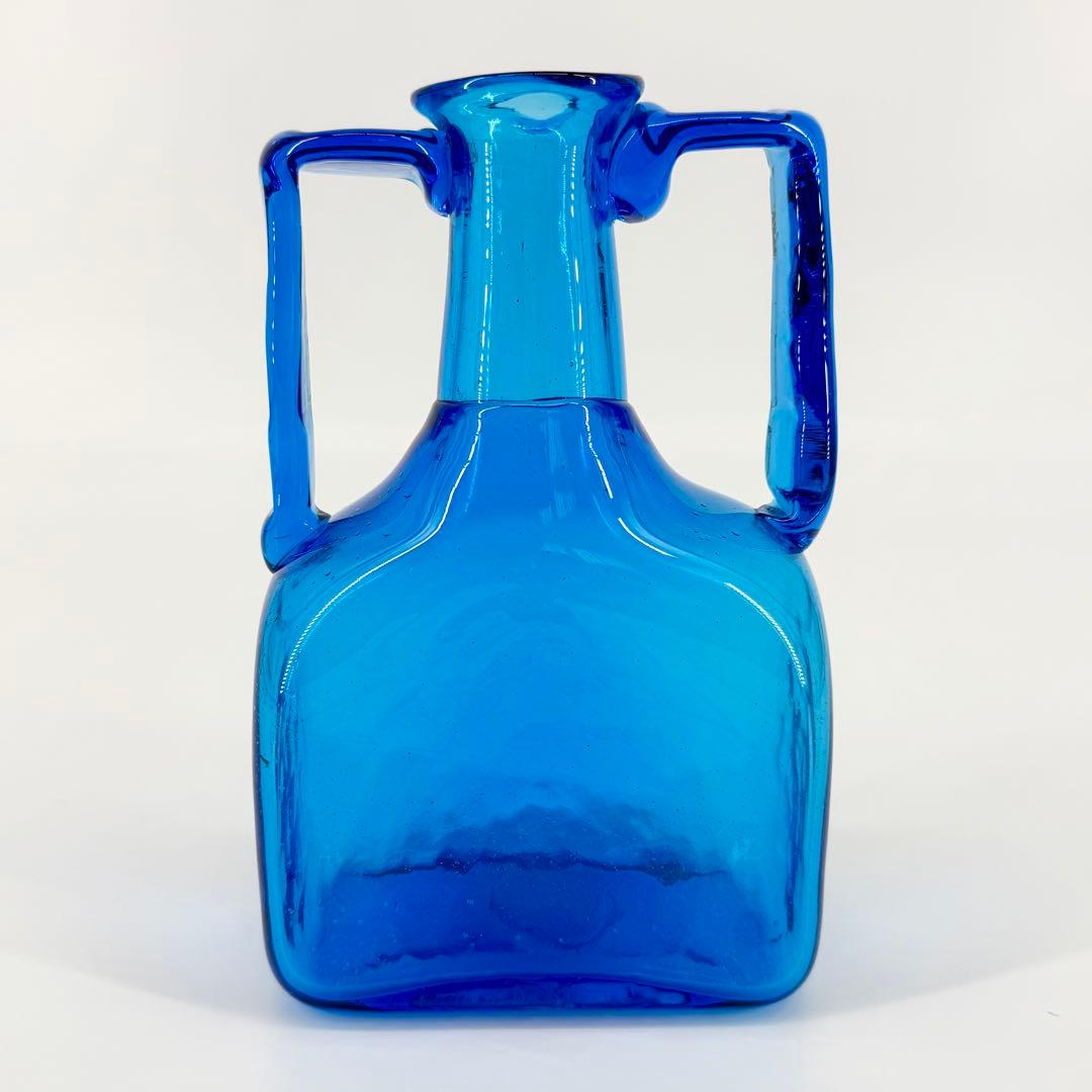 両手付瓶［ブルー］ / 倉敷ガラス 小谷眞三