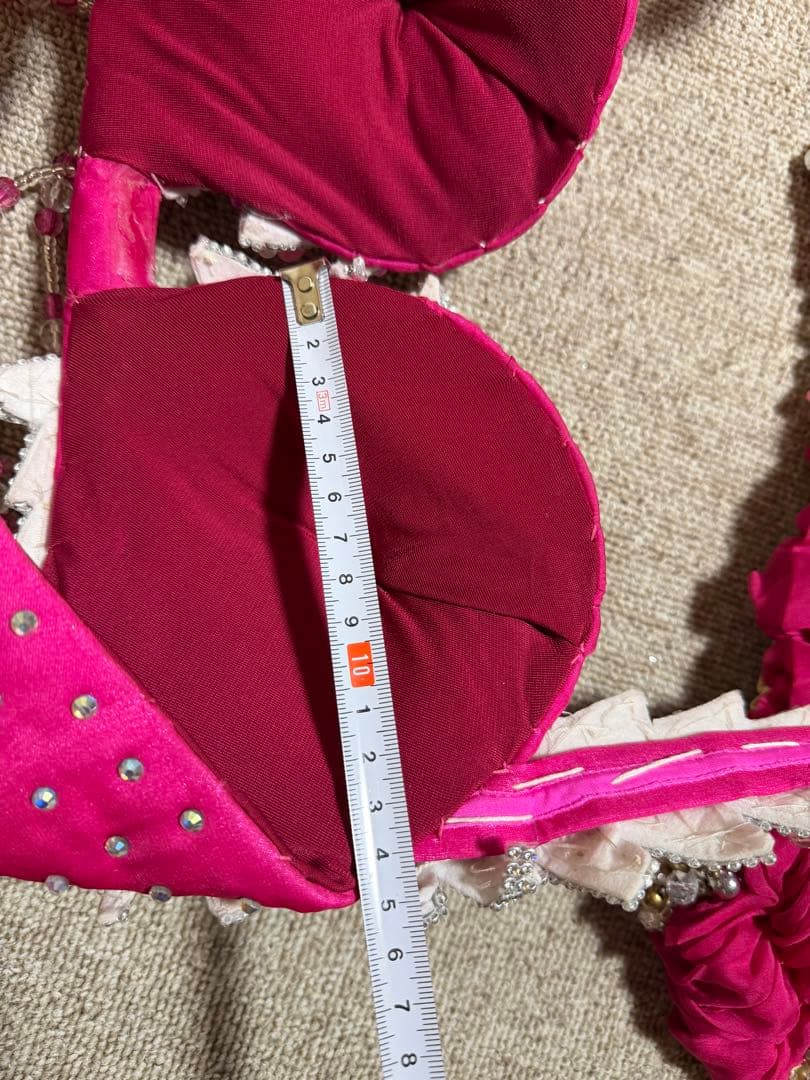 ピンクのベリーダンスセットアップ in Egypt style