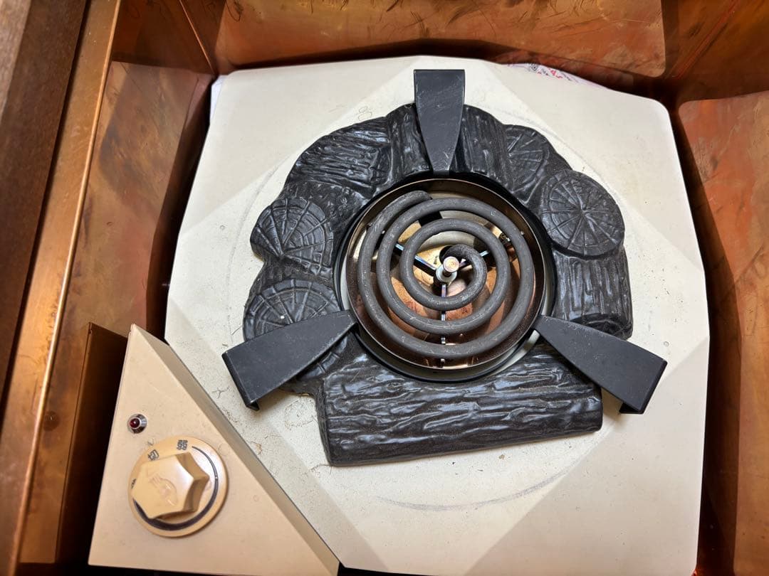 茶道具 置炉 電熱炉 置炉釜セット