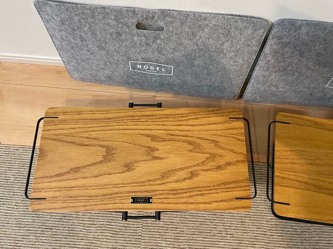 ノデルデザイン バタフライテーブル/S ビンテージオーク2個セットです。