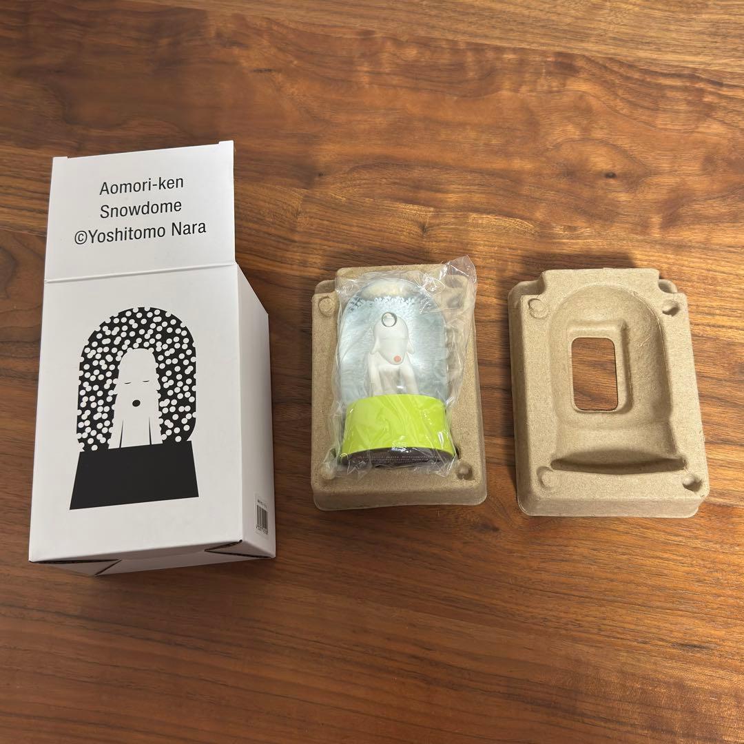 奈良美智「あおもり犬スノードーム」「森の子スノードーム」セット
