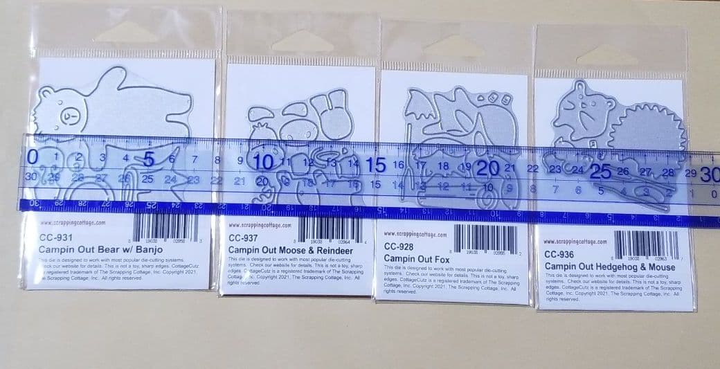 コテージカッツ　カッティングダイ　キャンプ　8ダイ