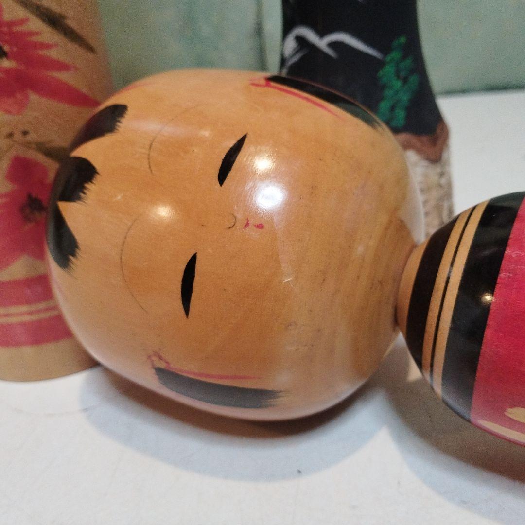 大こけし　中こけし　小こけし　3体