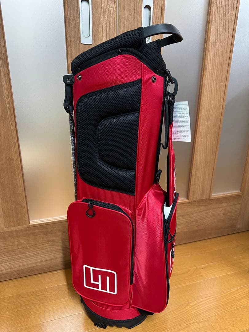 LOUDMOUTH レッドキャディバッグ