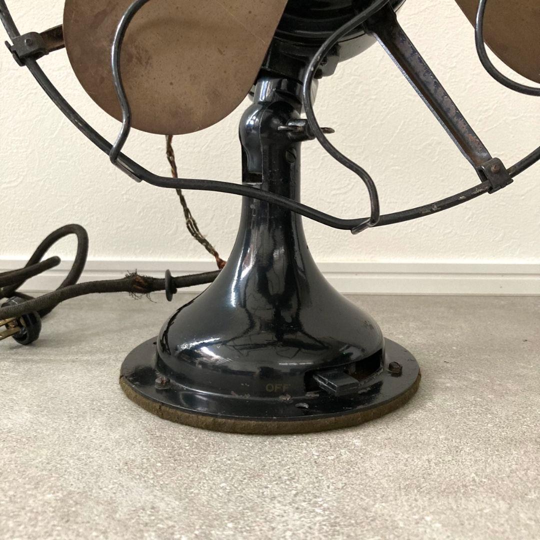 Westinghouse ウエスティングハウス 扇風機　当時物 木製台座付き