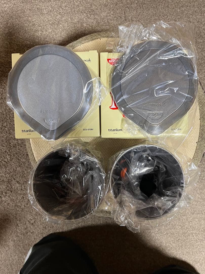 未使用　スノーピーク　カップヌードル型チタンクッカー　SCS-070NI 2個