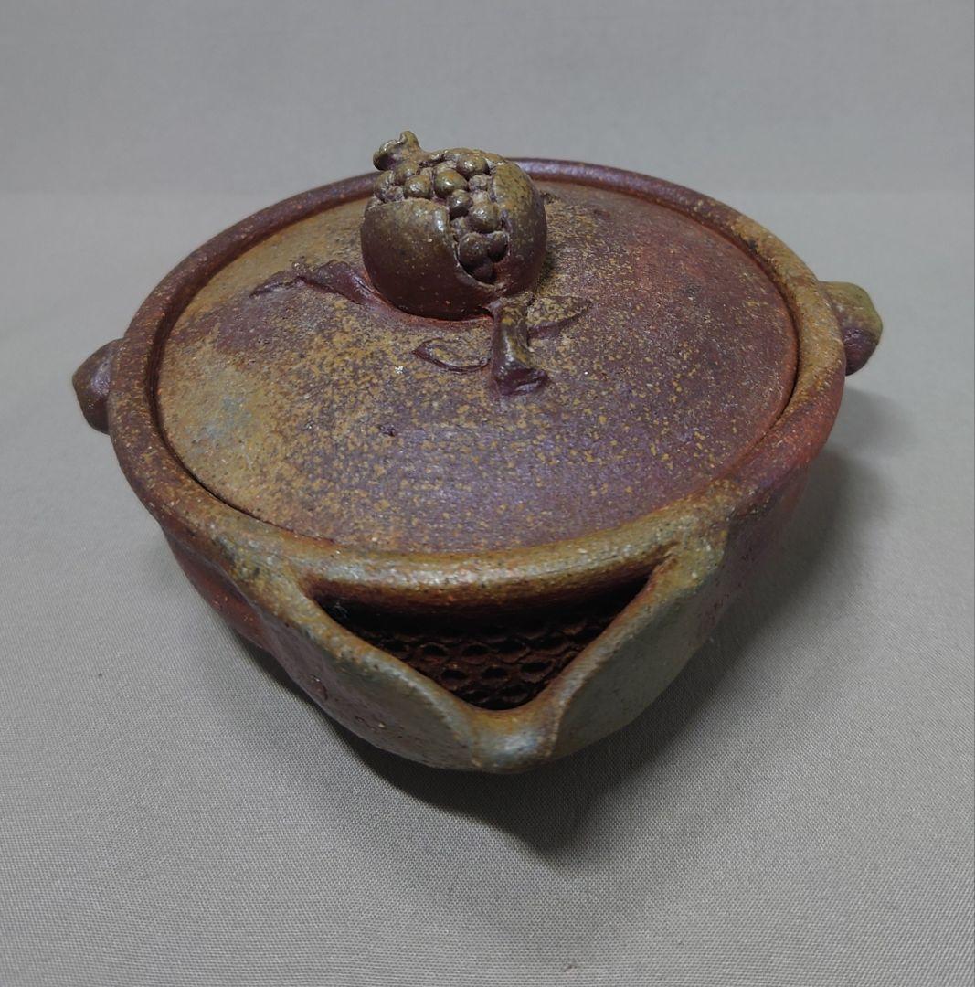 備前焼　宝瓶　急須　横山直樹　柘榴