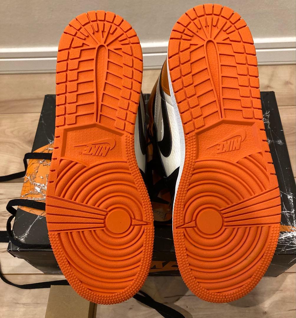 エアジョーダン1 レトロ HIGH OG メンズシューズ　オレンジ/ブラック