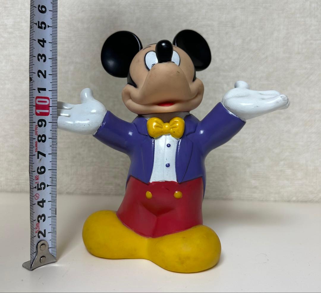 年代物 アンティーク品 ミッキーマウス 貯金箱 ソフビ人形 ソフトビニール人形