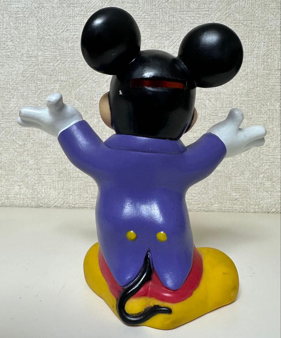 年代物 アンティーク品 ミッキーマウス 貯金箱 ソフビ人形 ソフトビニール人形