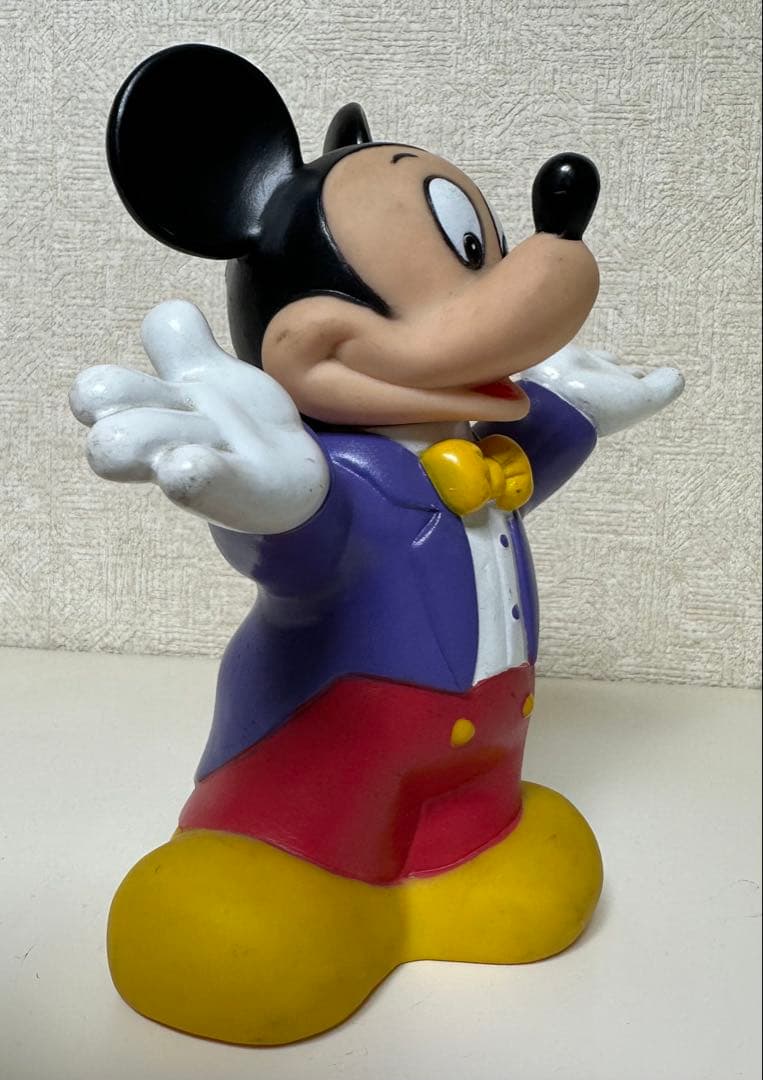 年代物 アンティーク品 ミッキーマウス 貯金箱 ソフビ人形 ソフトビニール人形