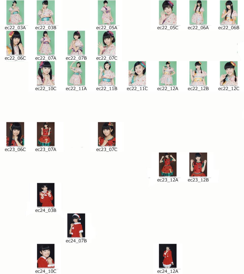 私立恵比寿中学 エビコレ 生写真 vol.1-30 （バラ売り可）