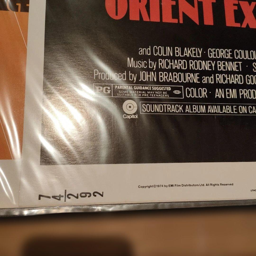 「オリエント急行殺人事件」US版インサートサイズ　オリジナルポスター