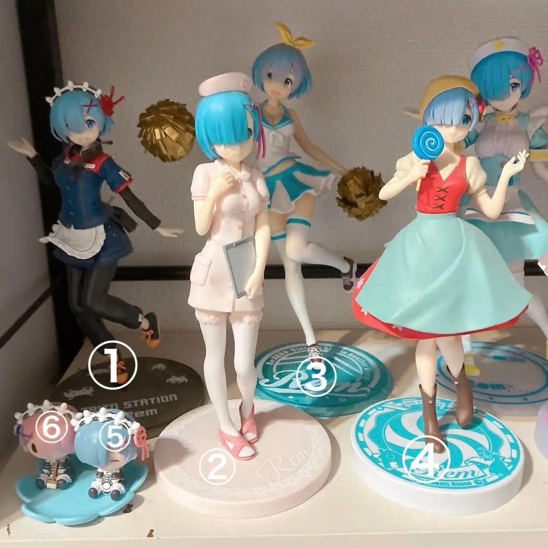 リゼロ フィギュア レム ラム エミリア エキドナ プリシラ まとめ売り