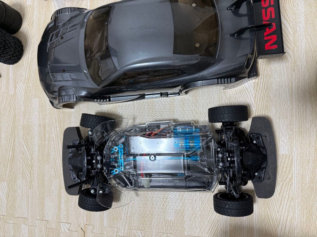 ラジコン　フルセット　TT-02 GT-R フタバ3PVプロポ　新品ボディセット