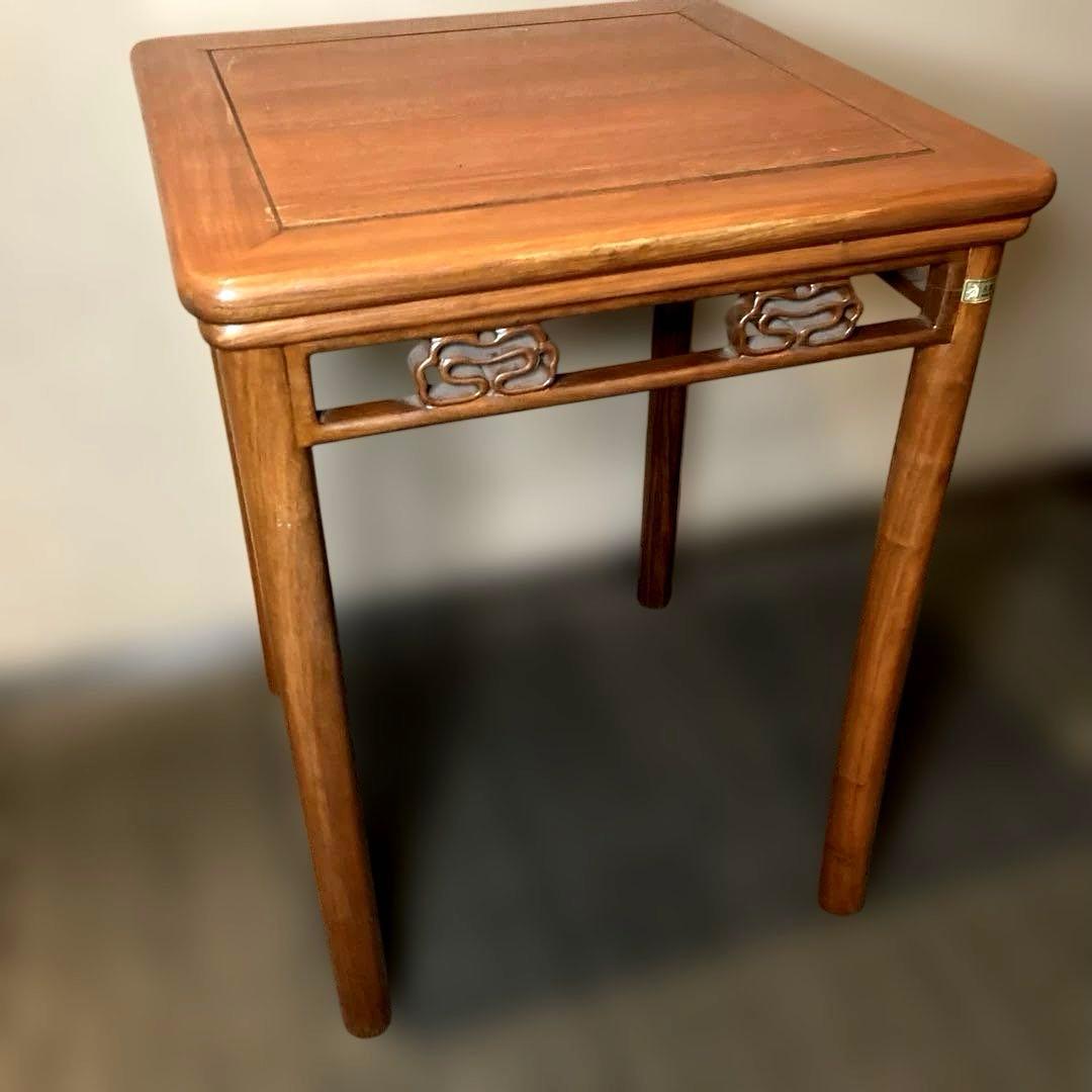 【栄華紅木】 中国家具　 チャイナアンティーク ダイニングテーブル 机　テーブル