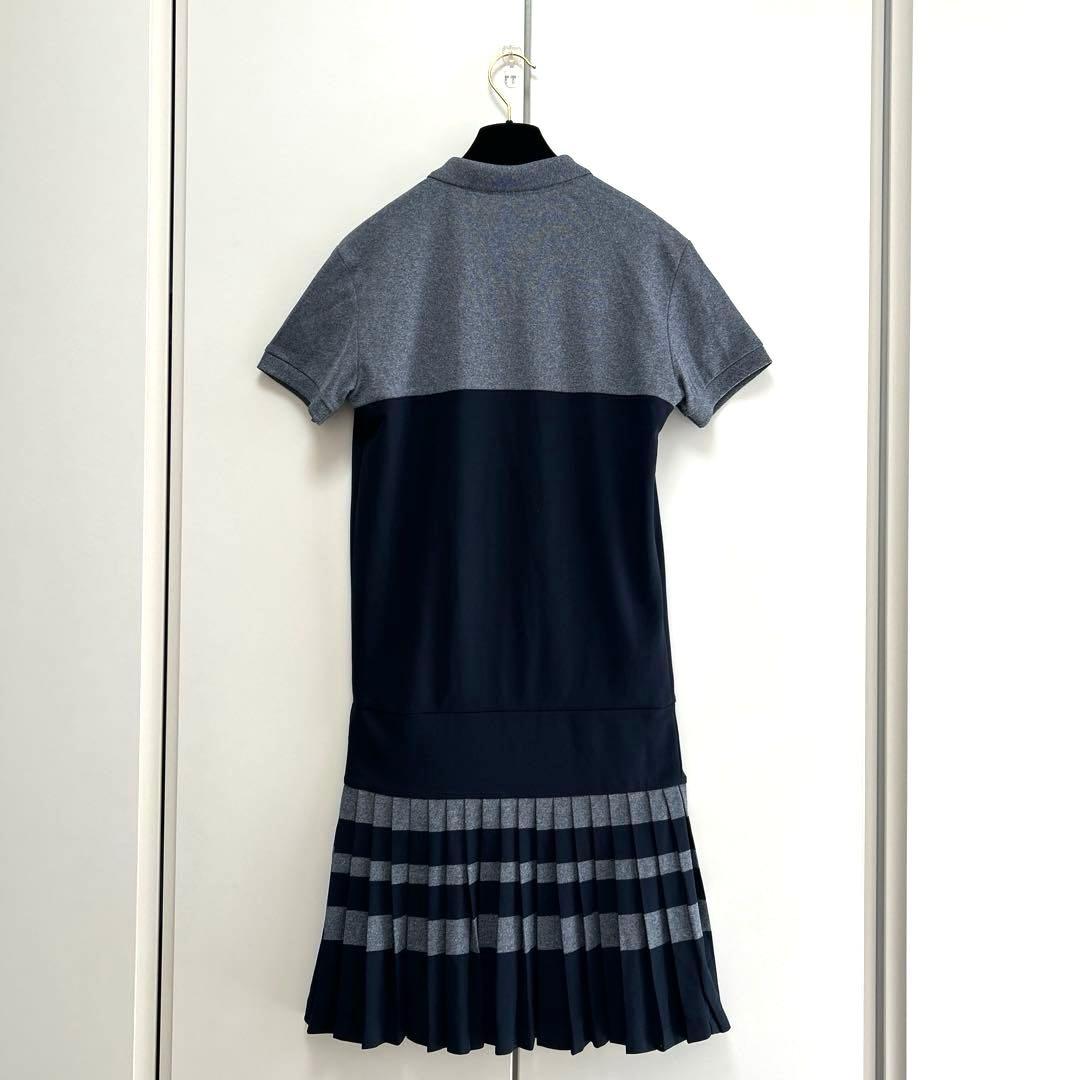 LACOSTEラコステ ポロシャツワンピース スポーツウェア バイカラー38M