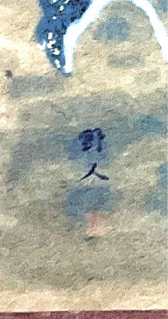 四つ折り屏風　日本画　紙本彩色　『蓮花』