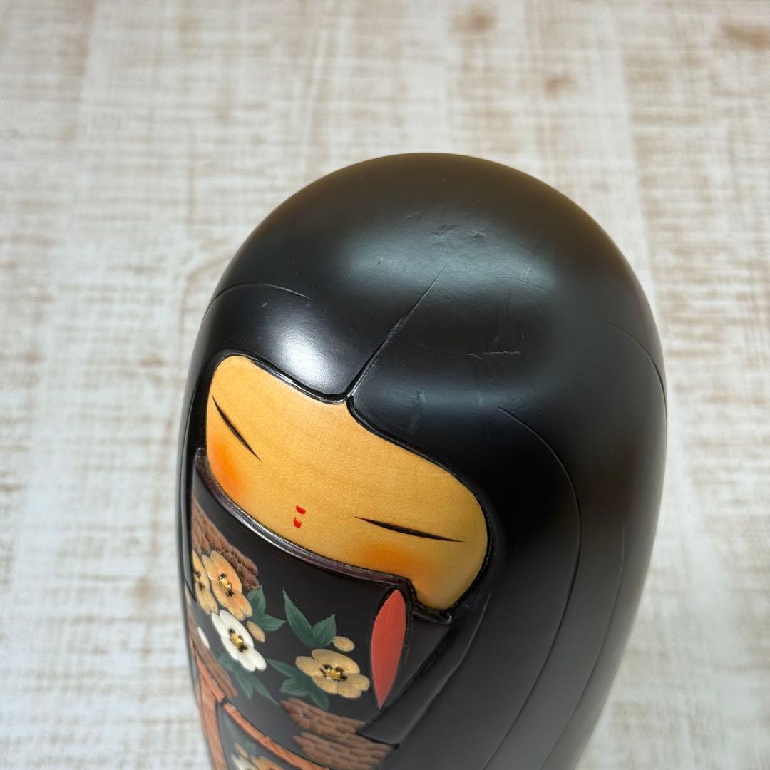 創作こけし【野沢薫 作】大型　内閣総理大臣賞受賞作家 コケシ