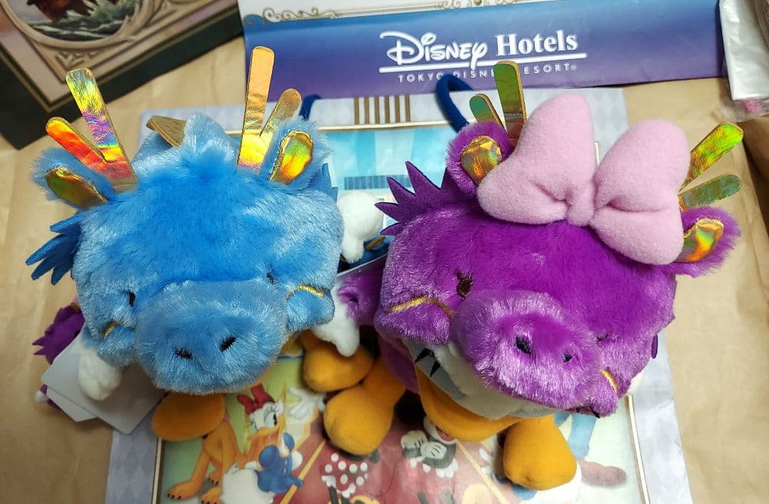 かずや　ドナルド&デイジー　ぬいぐるみ指人形セット　お正月　2024干支