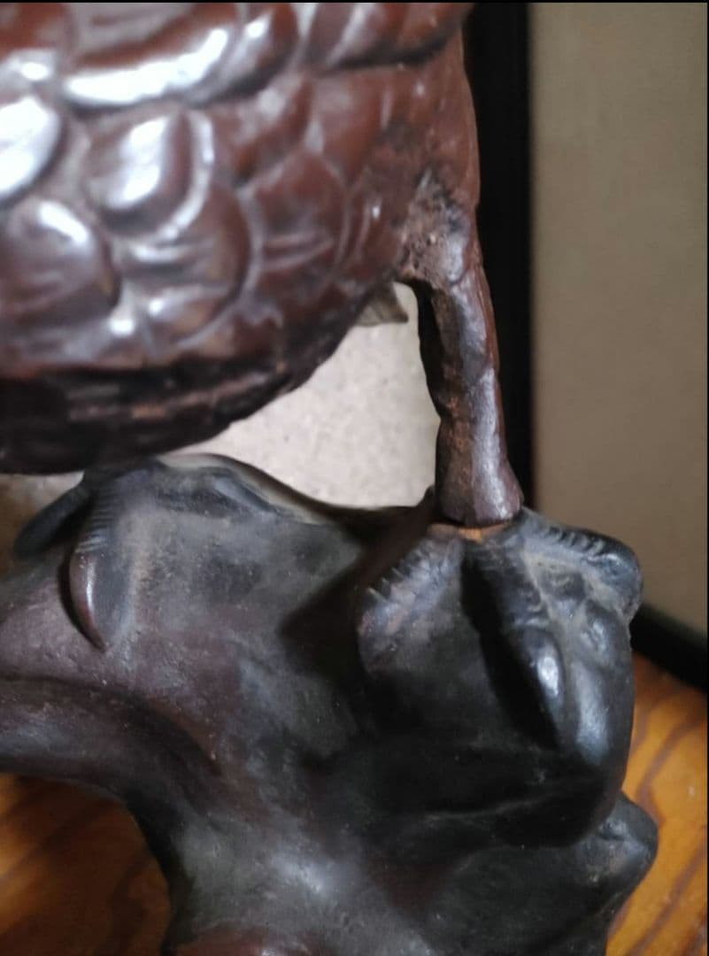 飛翔する鷲 彫刻像 鷲オブジェ