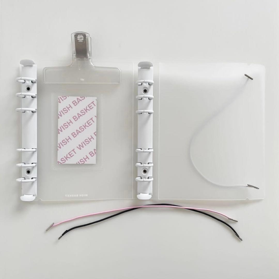 na-mama3⭐　韓国　貯金　バインダー　ダブルリングバインダー　白15