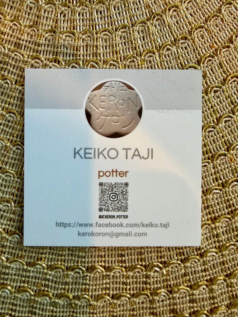 KEIKO TAJI 猫型陶器オブジェ