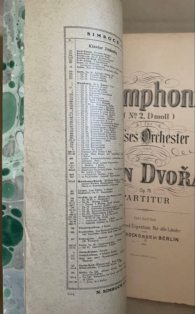 ベーム蔵書:ドヴォルザーク交響曲第７番〜ジムロック版