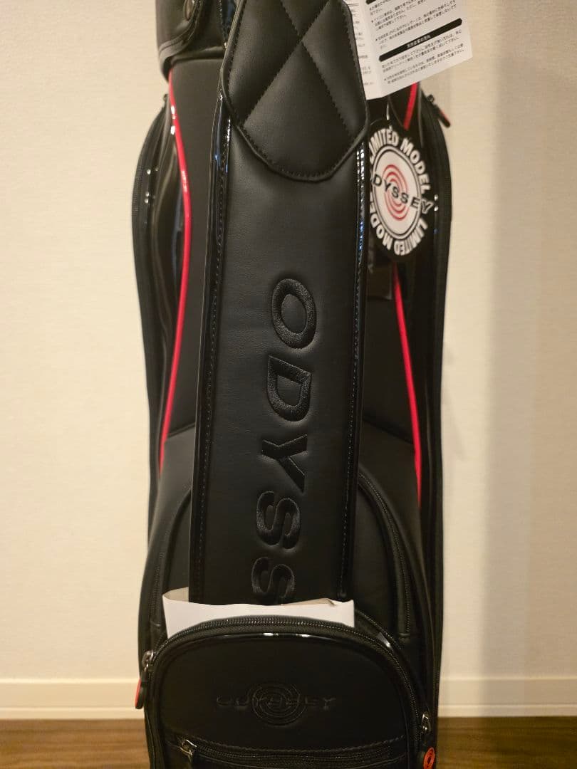 ◆新品未使用◆ODYSSEY キャディバッグ ブラック/レッド　新品