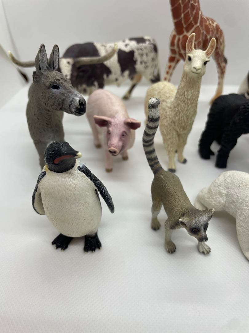 シュライヒ 動物 フィギュア まとめ売り 13体 キリン ライオン トラ ゴリラ