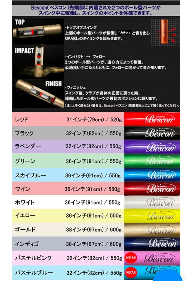 ☆送料無料☆ ベスコン スイングバット のみ