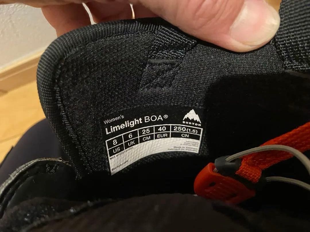 即日発送　Burton Limelight BOA （ダブルBOA） 25㎝