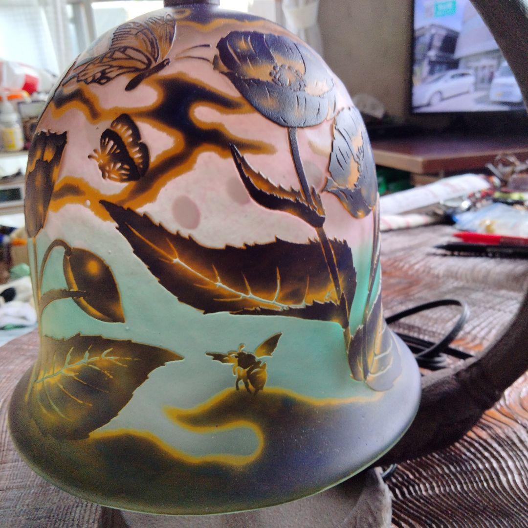 エミール　ガレ風吊りランブ