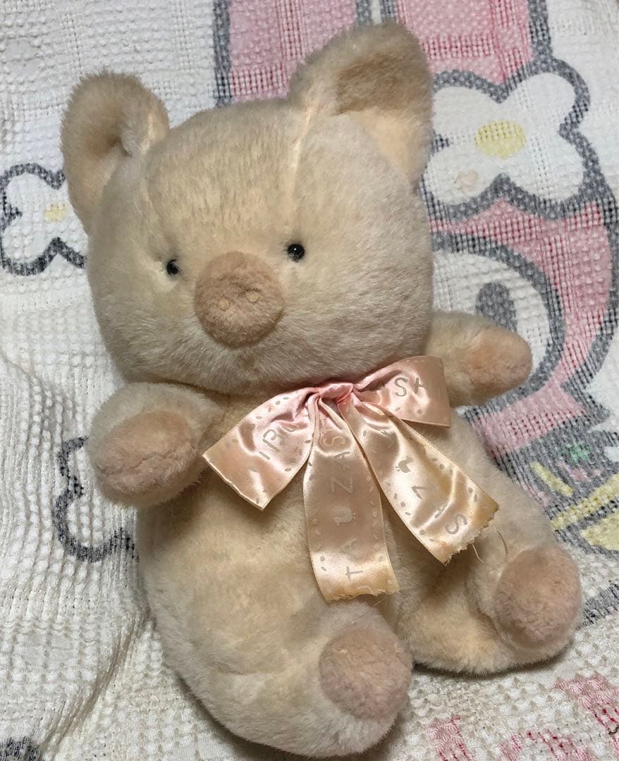 サンリオ　昭和レトロ　ヴィンテージ ザシキブタ　正規品　大きなぬいぐるみ　中古