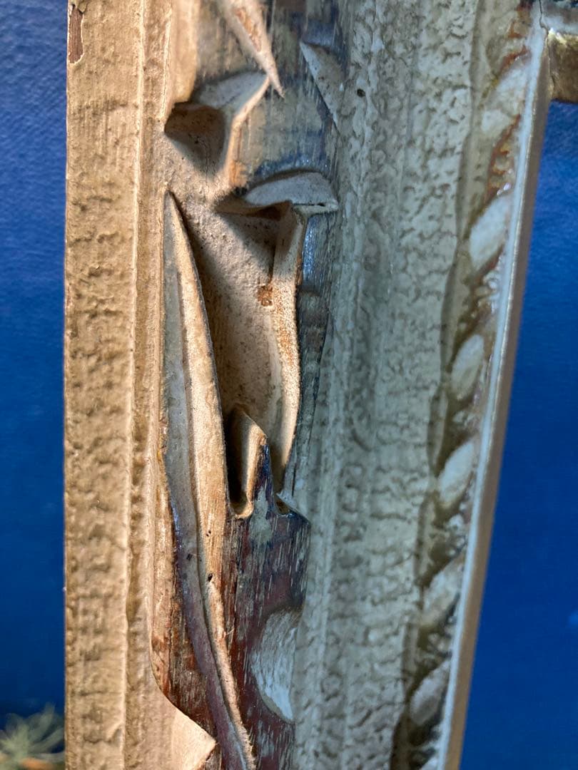 H アンティーク調　ヴィンテージ　額縁　油絵　ヨーロピアン風　壁掛けインテリア