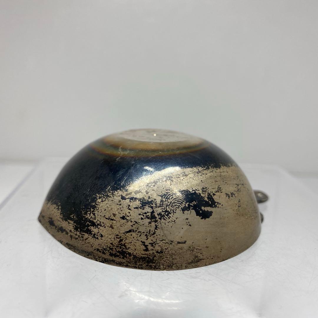 925刻印　銀製　桃型盃台　33g トヒト　東さ7-0811☆2F