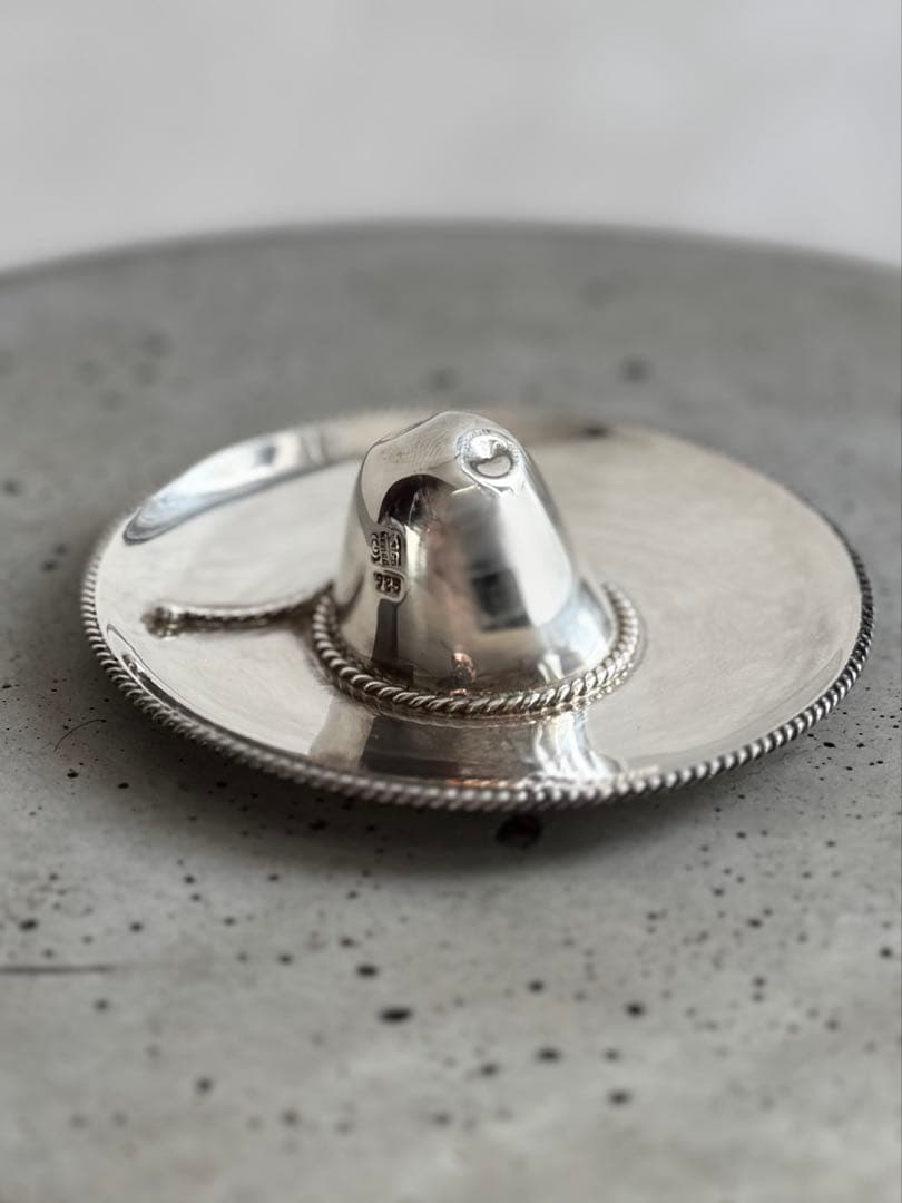 ママ様 ヴィンテージ メキシカンハット シルバー 925 ソンブレロハット