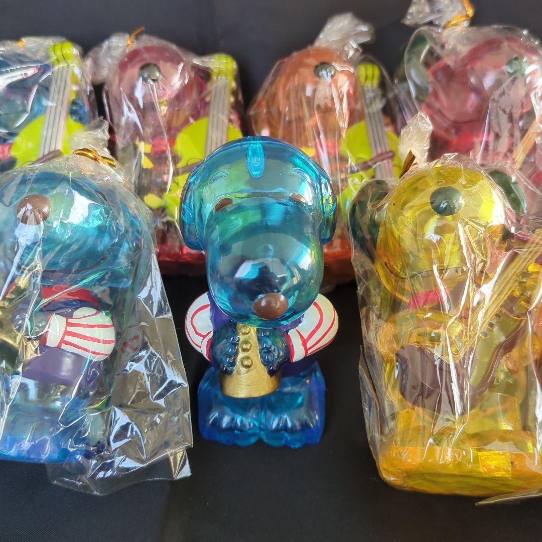 スヌーピー スケルトンフィギュア 貯金箱　9体　レトロ