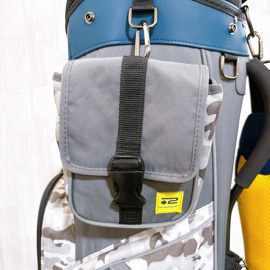 ROSASEN ロサーセン キャディバッグ ゴルフバッグ ポーチ付き カモフラ