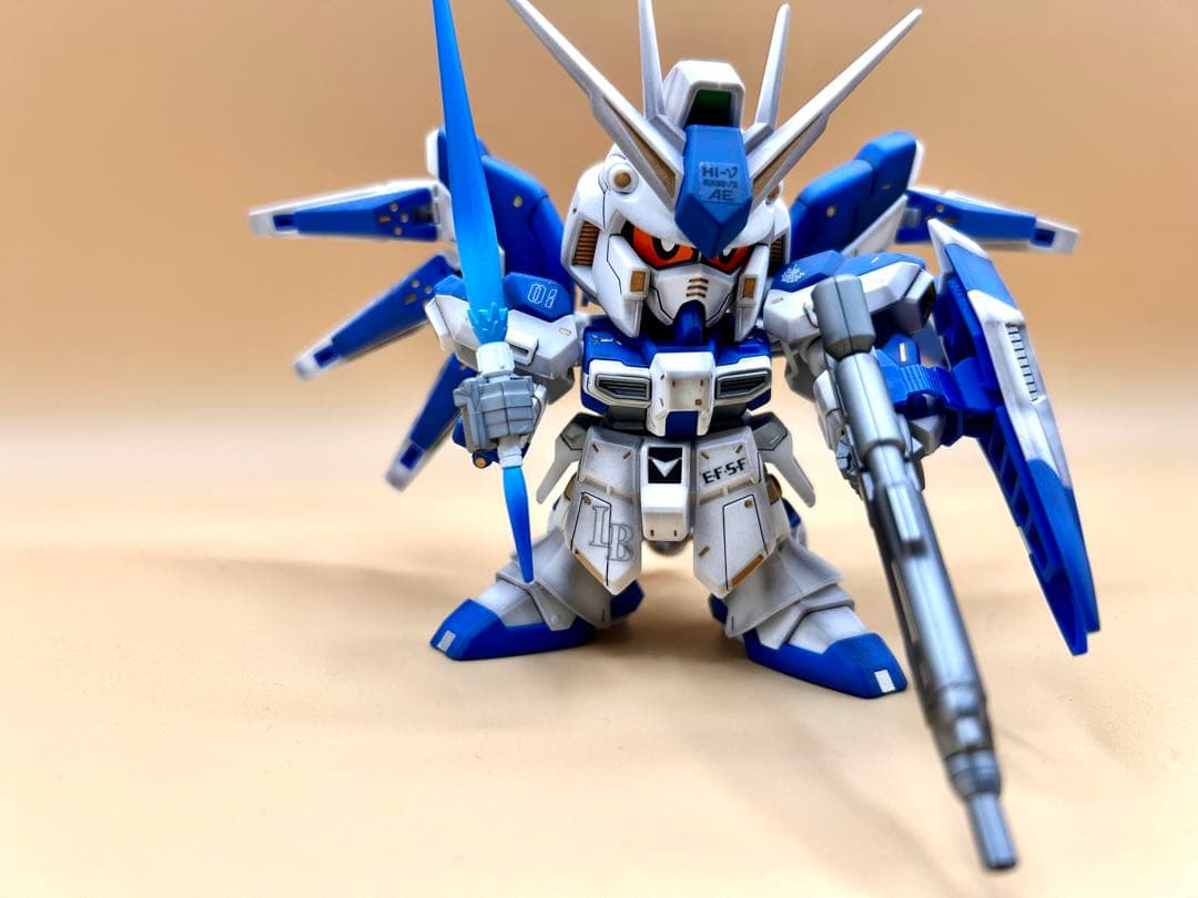 SD　Ｈｉ-ν　ガンダム　BB戦士　384 ハイニュー　Ｈｉν　塗装完成品