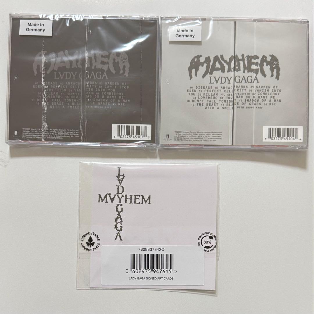T*K様 レディー・ガガ　MAYHEM　直筆サイン入りCD バンドル