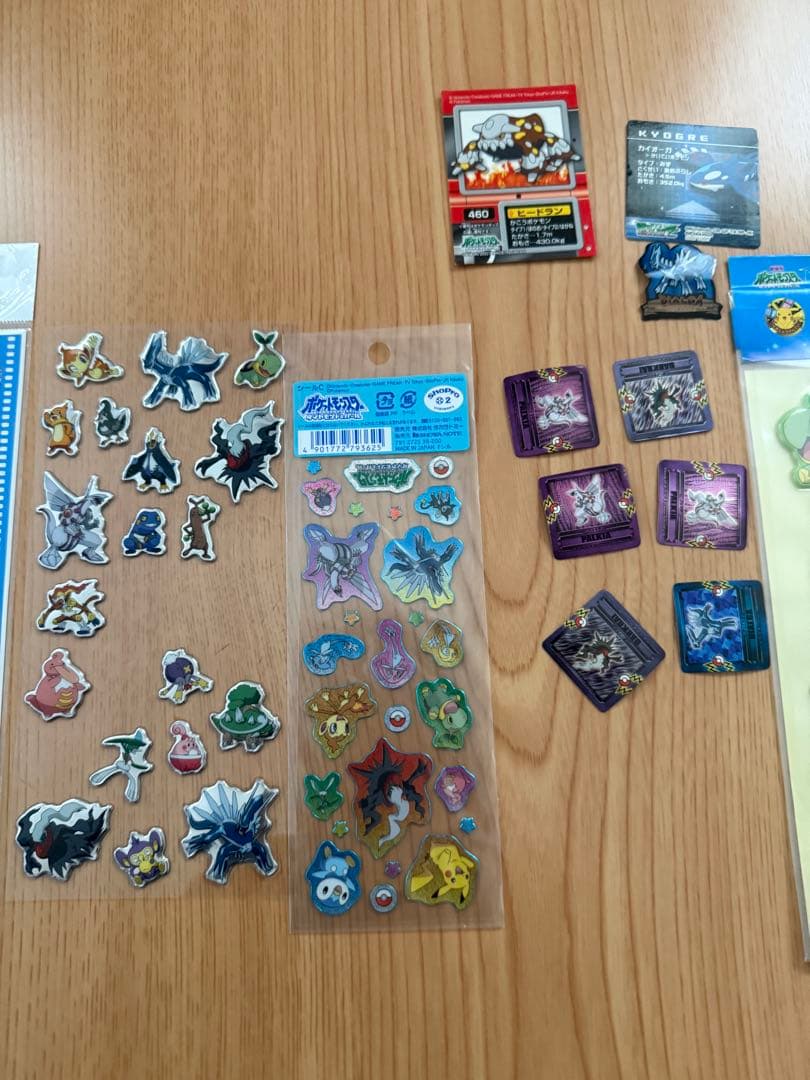新品 中古 ポケモン シール ステッカー クリアファイル セット